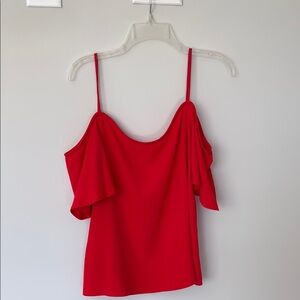 B.P. Red Women's Off-Shoulder Top SZ M